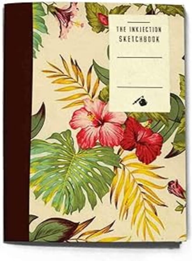THE INKJECTION A5173L, A5 Notebook Flowers Hard Style design