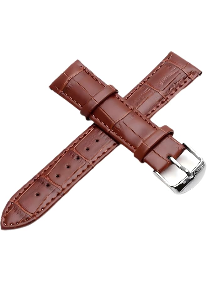 erorex Quick Release Genuine Leather Watch Bands 22Mm Replacement Wrist Strap For Men Compatible With Rolex Seiko Amazfit Huawei - Image 1