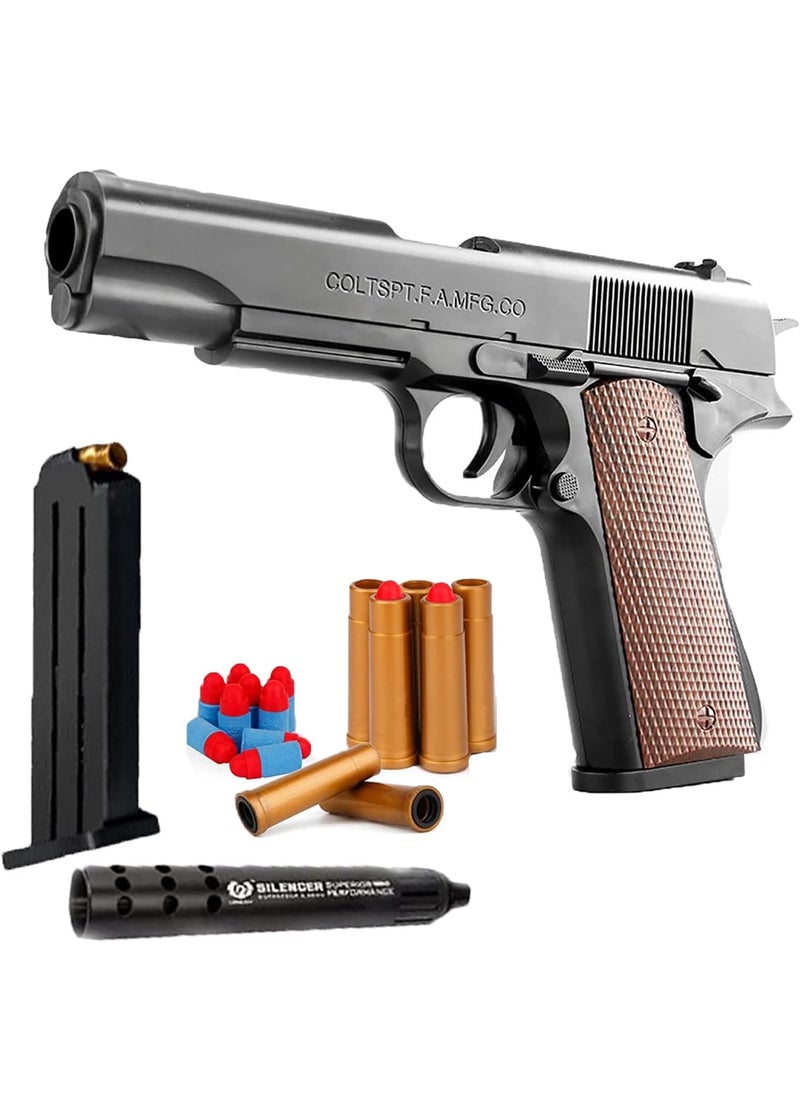Colt Toy Guns Cool 1911 Toys Fake Gun Guns for Boys Toy Guns That Look Real Nerf Gun Pistol Ejecting Magazine Toy Pistol Cap Nerf Gun Cool Stuff - Unique Gift Intended for Fun, Not Distance or Accuracy  - Image 1
