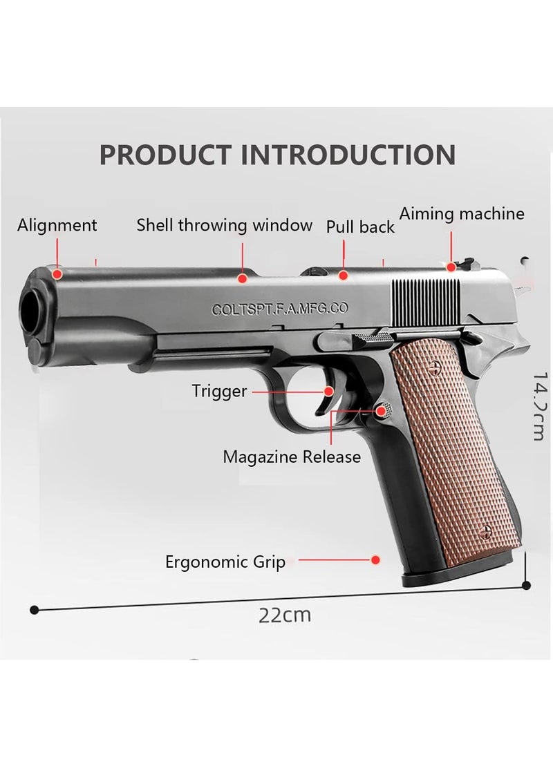 Colt Toy Guns Cool 1911 Toys Fake Gun Guns for Boys Toy Guns That Look Real Nerf Gun Pistol Ejecting Magazine Toy Pistol Cap Nerf Gun Cool Stuff - Unique Gift Intended for Fun, Not Distance or Accuracy  - Image 2