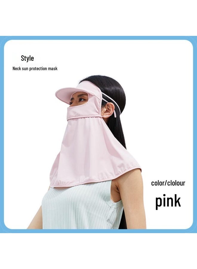 XIN SHENG XIANG Ice Silk Sun Protection Hat with Face Mask  Shawl - Image 1