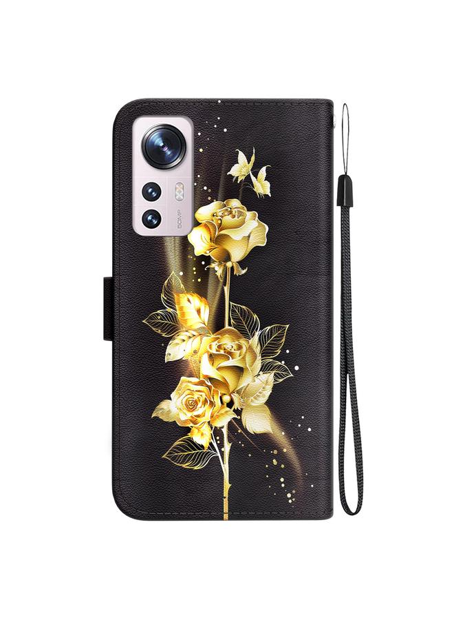 erorex Case For Xiaomi 12 Lite Crystal Texture Colored Drawing Leather Phone Case - Image 3