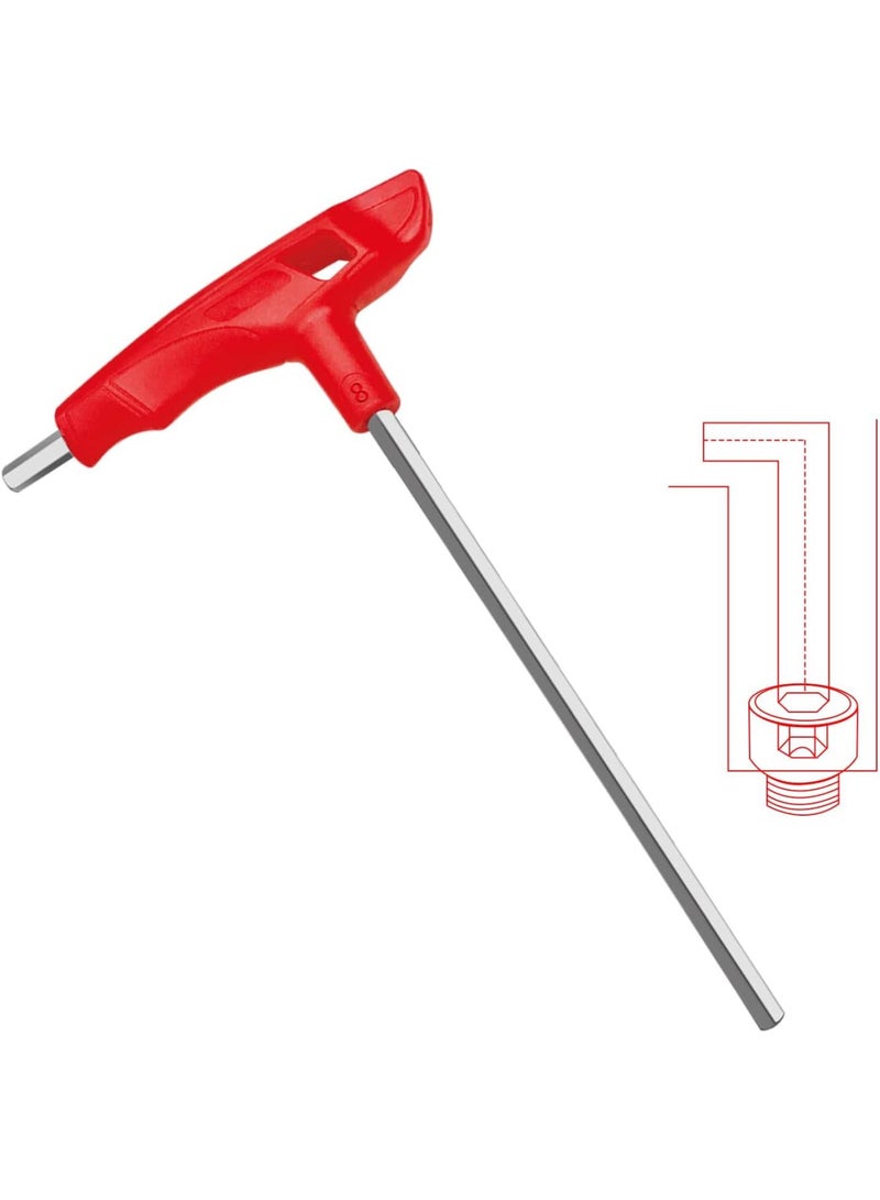 GGOOT Hex Keys, 2.5mm Allen Key with T Handle, CR-V Metric Industrial Allen Keys, Extra Long Flat End Allen Key, for Bicycle Repair Household DIY Mechanic Tools  - Image 1