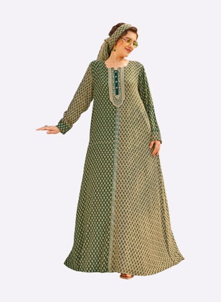 Sara Leaf Parallel Jalabiya