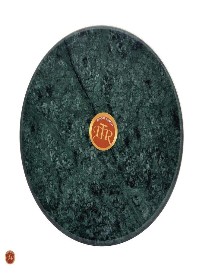 PTR Handmade Marble Chakla | Roti & Paratha Maker Rolling Board | Polpat | Rolling Pin Board for Home & Kitchen - (Green) - Image 1