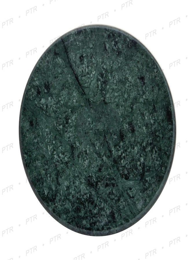 PTR Handmade Marble Chakla | Roti & Paratha Maker Rolling Board | Polpat | Rolling Pin Board for Home & Kitchen - (Green) - Image 4