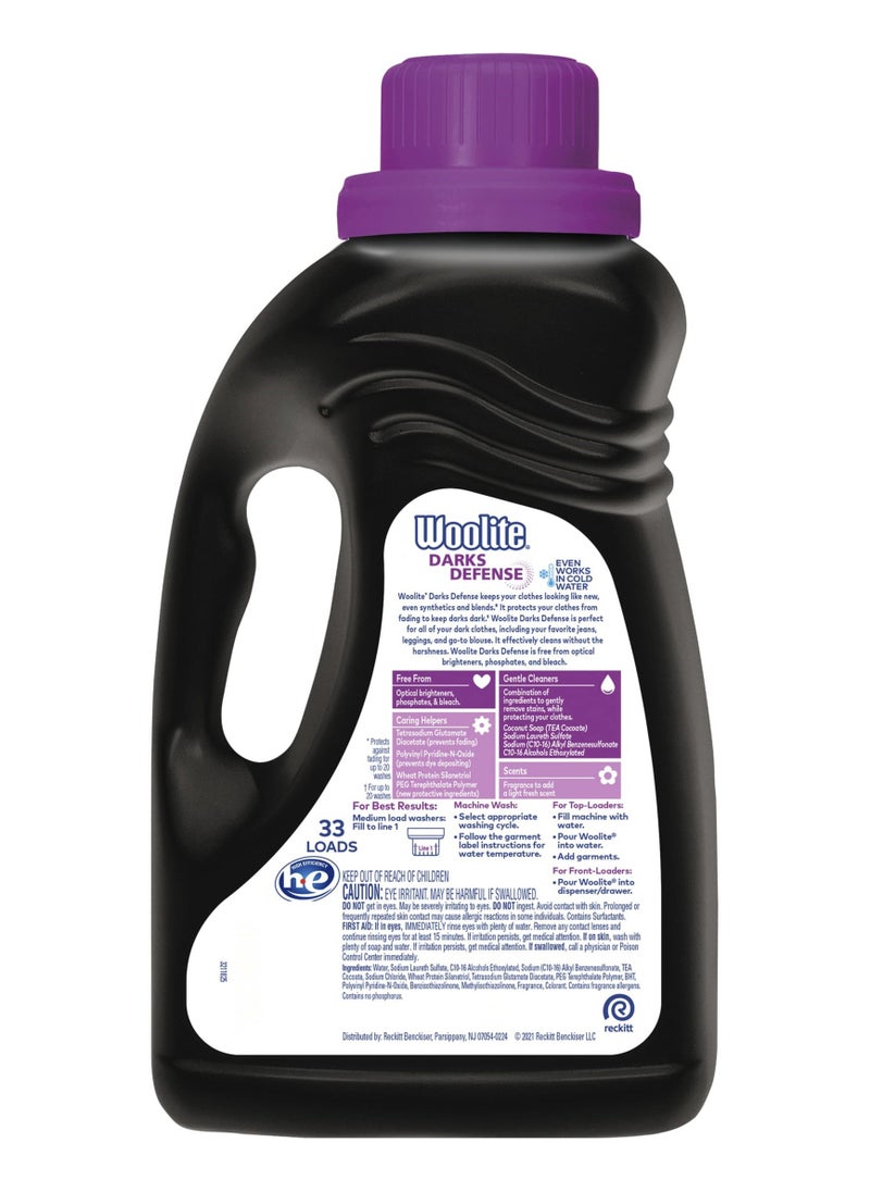 Woolite - Darks Defense Liquid Detergent 1.48L - Image 1