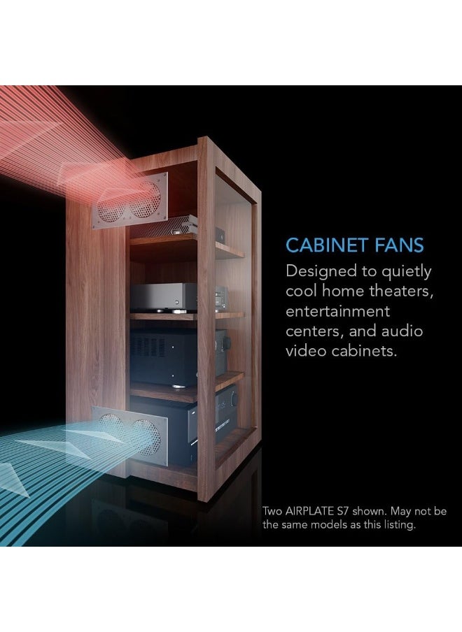 Quiet Cooling Fan System With Speed Control, For Home Theater Av Cabinets (6)