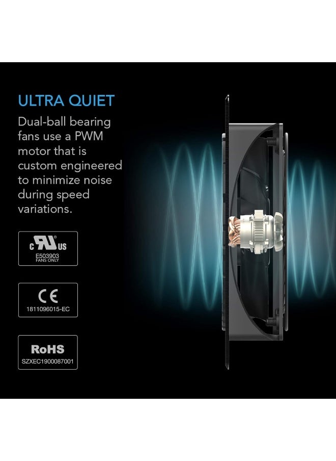 Quiet Cooling Fan System With Speed Control, For Home Theater Av Cabinets (6)