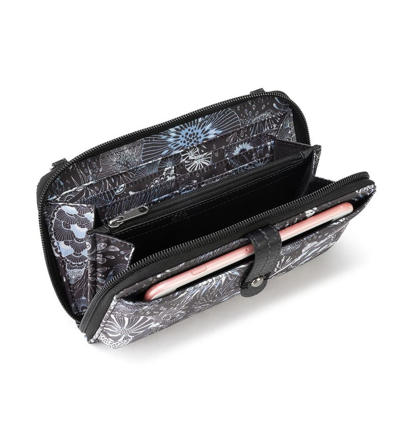Sakroots Artist Circle Smartphone Crossbody in Eco Twill, Detachable Wristlet Strap, Midnight Seascape - Image 3