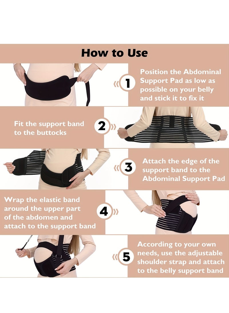 Generic - Pregnancy Support Belt - Seamless Maternity Abdominal Binder with Detachable Shoulder Strap, Pelvic Recovery & Customized Fit - Image 1