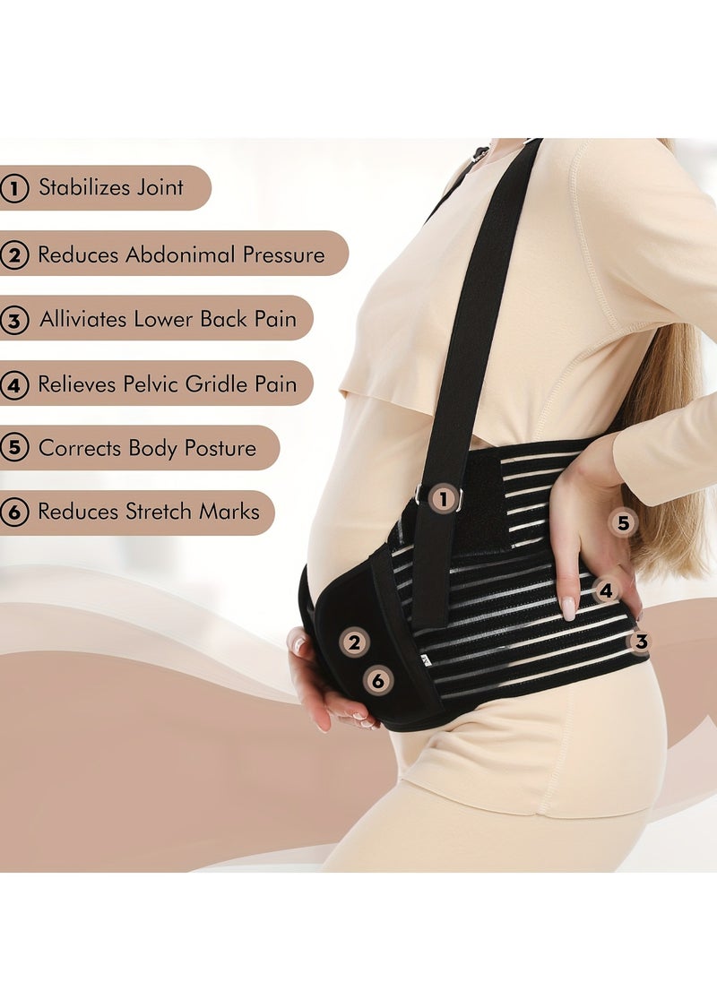 Generic - Pregnancy Support Belt - Seamless Maternity Abdominal Binder with Detachable Shoulder Strap, Pelvic Recovery & Customized Fit - Image 1