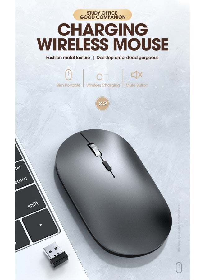 T-WOLF X2 Dual-Mode Bluetooth Wireless Mouse - Silent Design & Type-C Charging - Image 2
