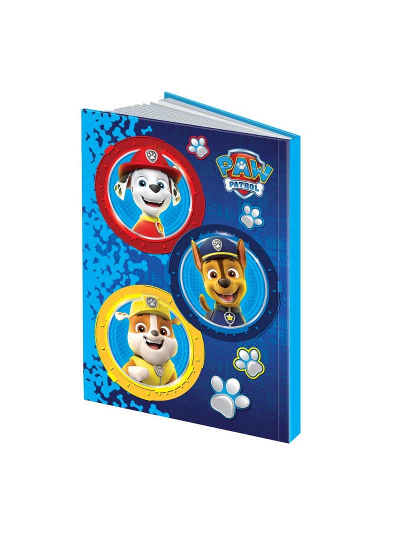 Viacom Paw Patrol Boys Hard Cover Note Book 100 Sht - Arabic Ruling (16X22)