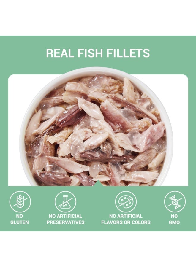 شيسر طعام القطط الرطب من كومبلنتس في علبة جيلي - تونة 70 جرام × 12 قطعة - Image 2