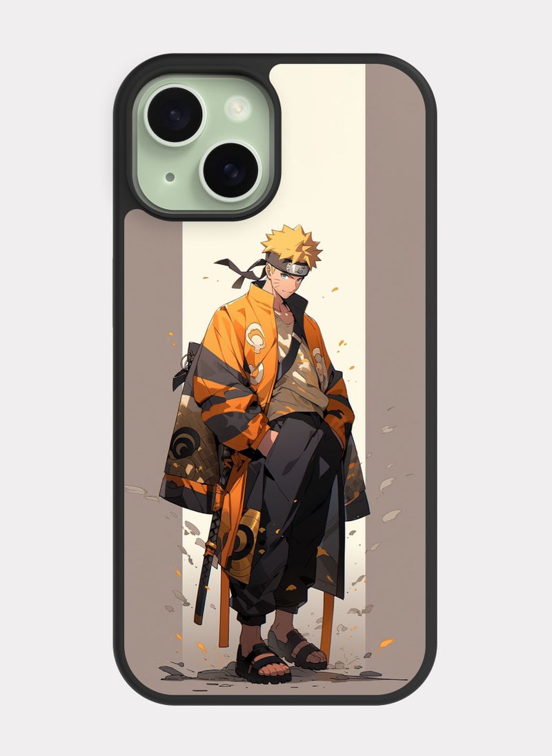 بكسلات كفر ايفون 15 ناروتو برتقالي - Image 1