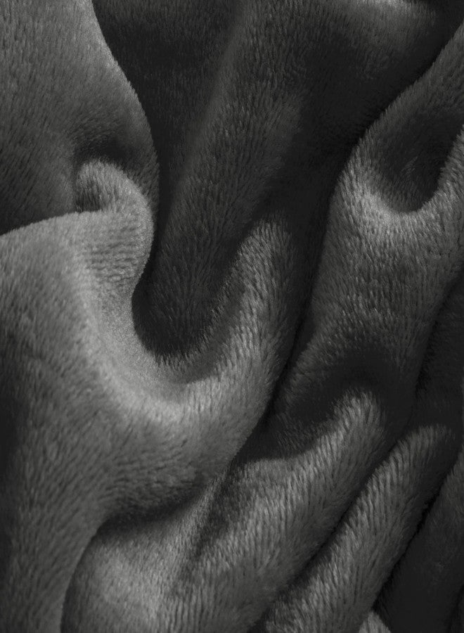 بيديليت ملاءات فلانيل من بيديلايت، مقاس كينج، لون رمادي داكن - طقم ملاءات صوفية فائقة النعومة، منفوشة للغاية، 4 قطع (تتضمن ملاءة مثبتة، ملاءة مسطحة، و2 غطاء وسادة) - Image 5