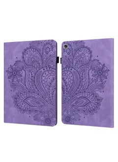 Case For Huawei MediaPad M5 lite 10.1 Peacock Embossed Pattern TPU + PU Horizontal Flip Leather Case with Holder & Card Slots & Wallet & Sleep / Wake-up Function