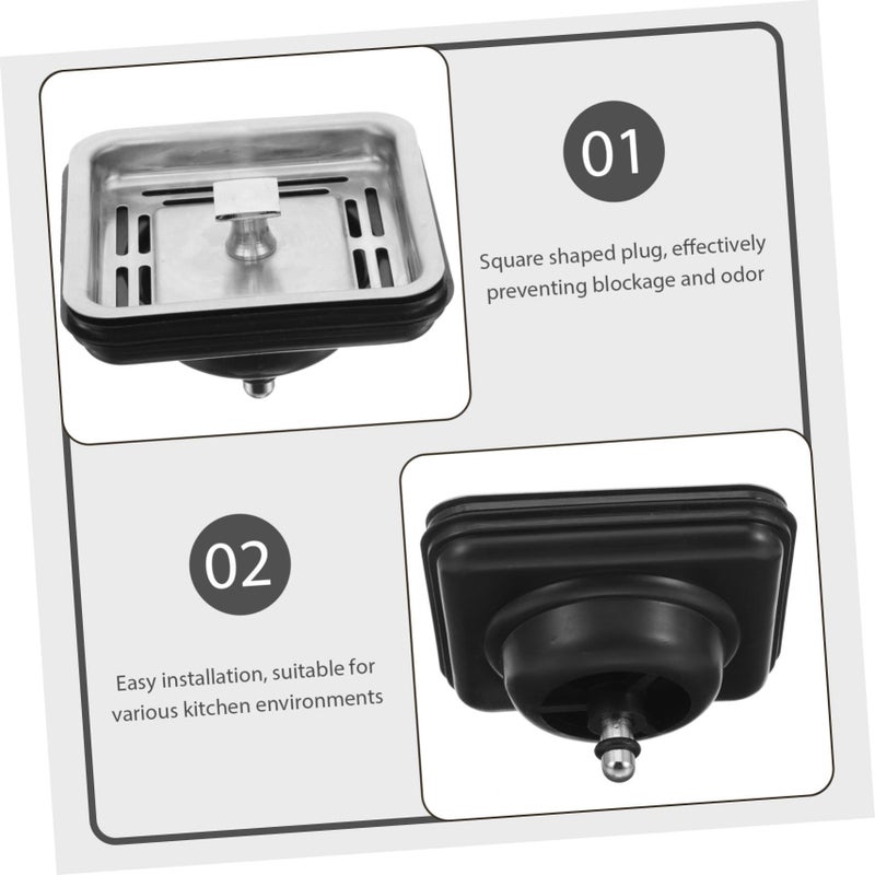 Kitchen Sink Garbage Disposal Stopper Plug With Built In Strainer - Image 4
