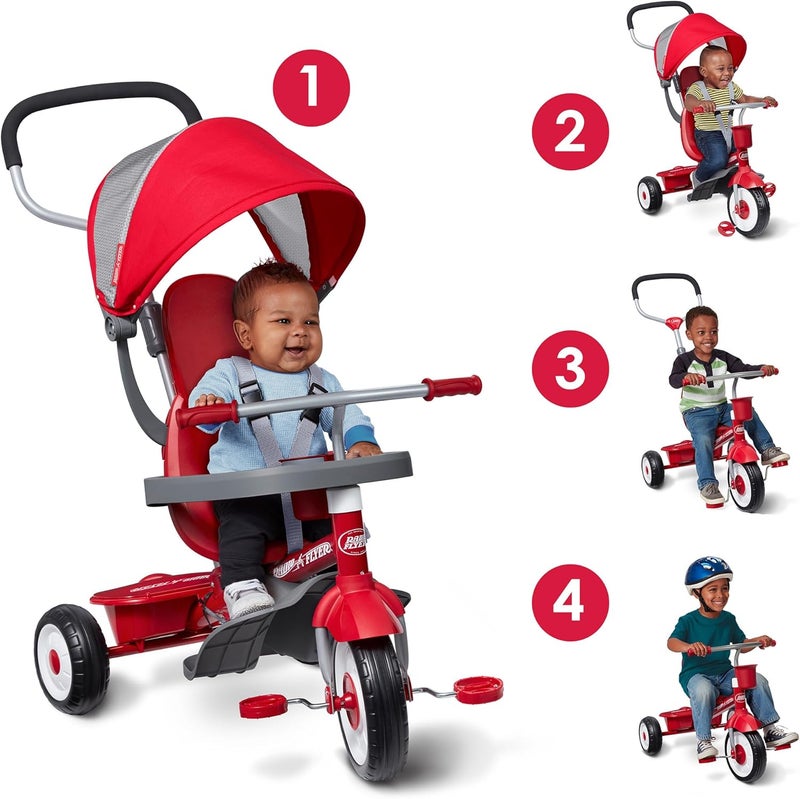 Radio Flyer Custom 4-in-1 Build a Trike, Red - Image 3