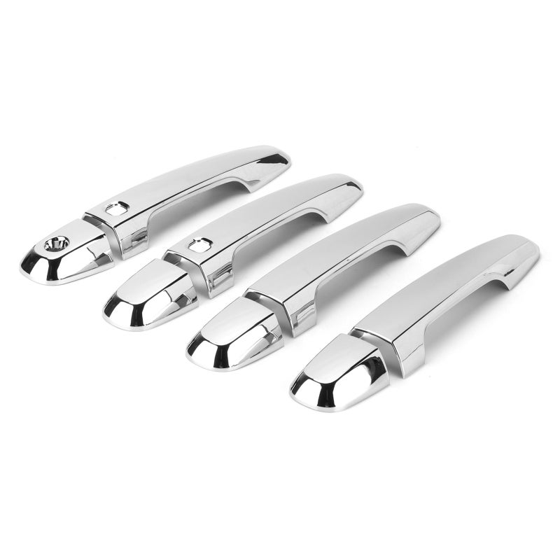 Door Handle Trim Electroplated Gloss Finish Exterior Door Pull Cover - Easy Mount Without Damage Door Handle Protector Made Of High Quality ABS for Mitsubishi Pajero Montero Shogun Sport 2019‑2021 - Image 3
