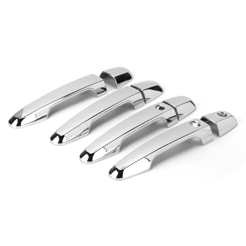 Door Handle Trim Electroplated Gloss Finish Exterior Door Pull Cover - Easy Mount Without Damage Door Handle Protector Made Of High Quality ABS for Mitsubishi Pajero Montero Shogun Sport 2019‑2021 - Image 1