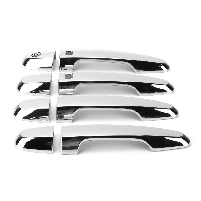 Door Handle Trim Electroplated Gloss Finish Exterior Door Pull Cover - Easy Mount Without Damage Door Handle Protector Made Of High Quality ABS for Mitsubishi Pajero Montero Shogun Sport 2019‑2021 - Image 5