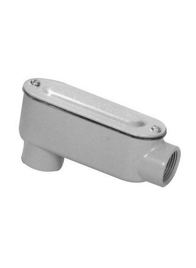 Morris 14050 Rigid Conduit Body, Aluminum, Type LB, Threaded with Cover and Gasket, 1/2" Thread Size, 1-Pack - Image 1