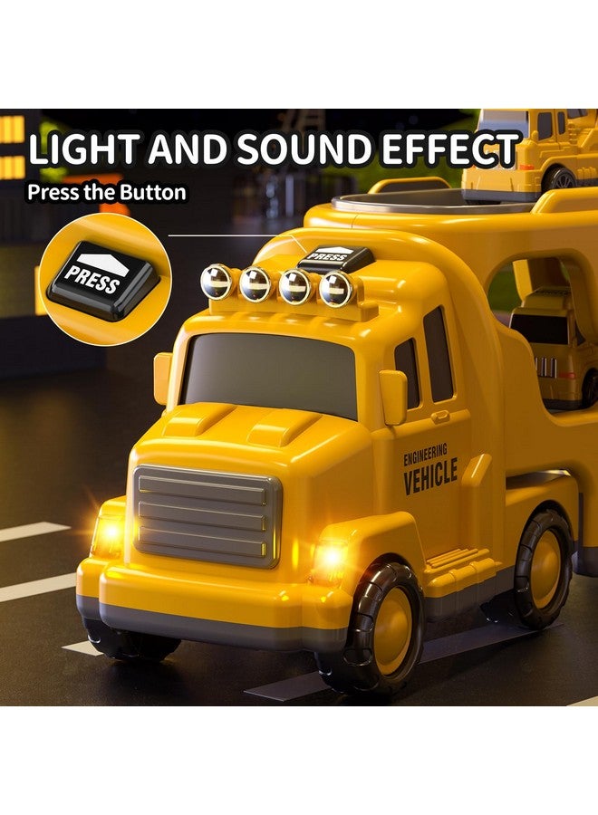 تيمي ألعاب شاحنة البناء للأولاد من سن 3 إلى 5 سنوات - ألعاب للأطفال من سن 3 إلى 4 سنوات - شاحنة نقل هندسية - ألعاب هدايا للأطفال من سن 4 إلى 6 سنوات - حفارة - رافعة - Image 3