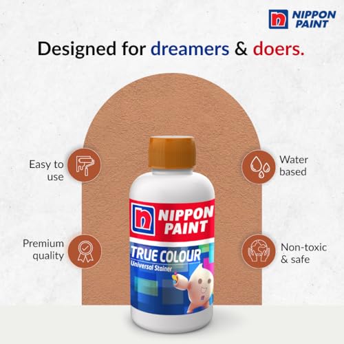 Nippon Paint True Colour Universal Stainer (Turkey umber, 100ml)-Water Soluble High Tint, Non-Toxic, Non-Fading Pigment-For Plastic Emulsions, Enamels, Paints, Oil Paints-DIY - Image 2