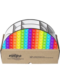 KutuTR Wooden Vip Popit Series Desktop Pen Holder with Rainbow Ruler Organizer for Children Mounted Boxed  - Image 5