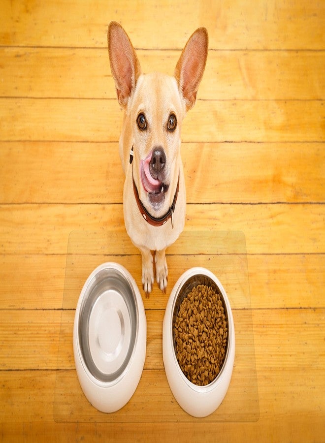 ExactMade - Clear Pet Bowl Mat, USA Made, Safe, Waterproof, 14 x 21 Inch, 2mm Thick Smooth Vinyl, Cat & Dog Cage Floor Mat - Image 4