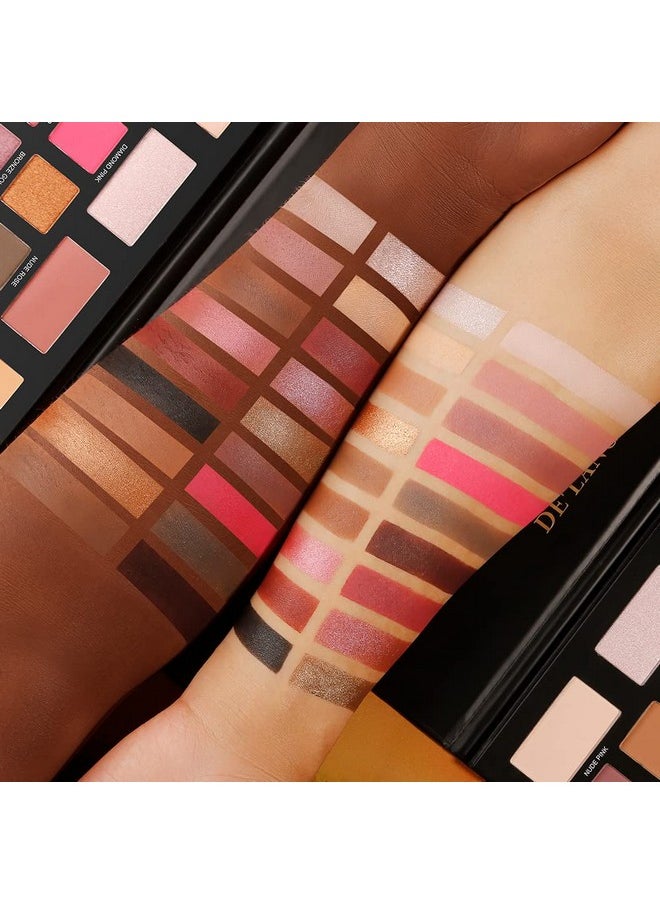 ecofavor - Eyeshadow Palette Natural Naked Smokey Neutral 18 Shades Eye Shadow Pallets Matte Shimmer Dark Burgundy Makeup Pallet High Pigmented Waterproof Long Lasting Smooth Texture Blendable Soft Powder - Image 1