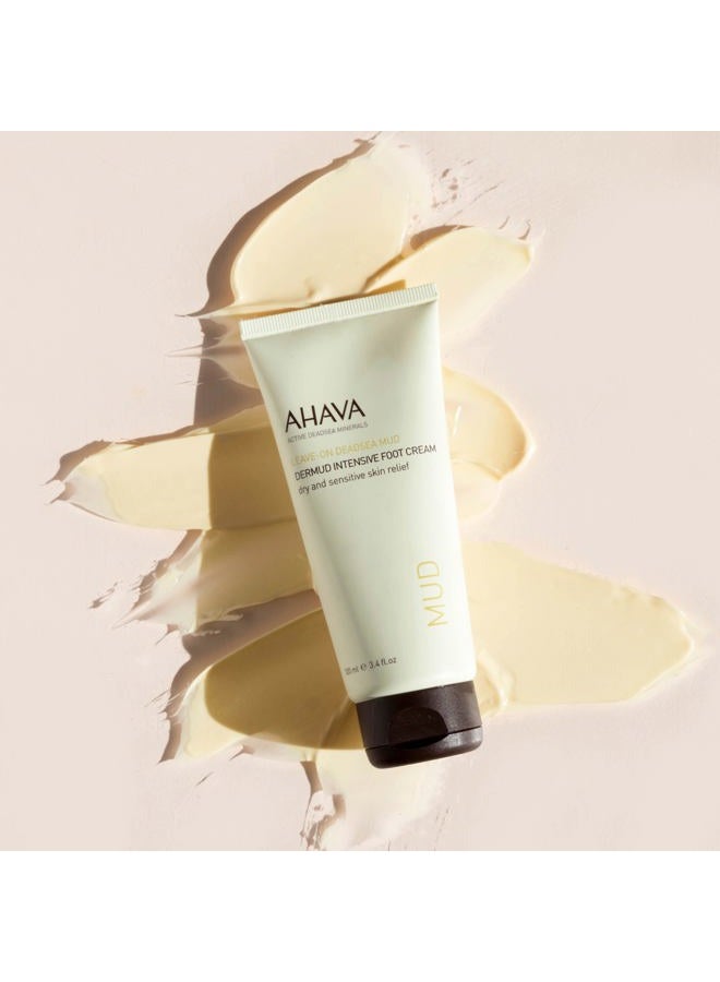 AHAVA Dermud Intensive Foot Cream - Intensely Hydrates, Moisturizes & Heals Dry Cracked Heels and Feet, Enriched with Patented Osmoter and Dermud, Hippophae Oil, Lavender Oil & Shea Butter, 3.4 Fl.Oz - Image 2
