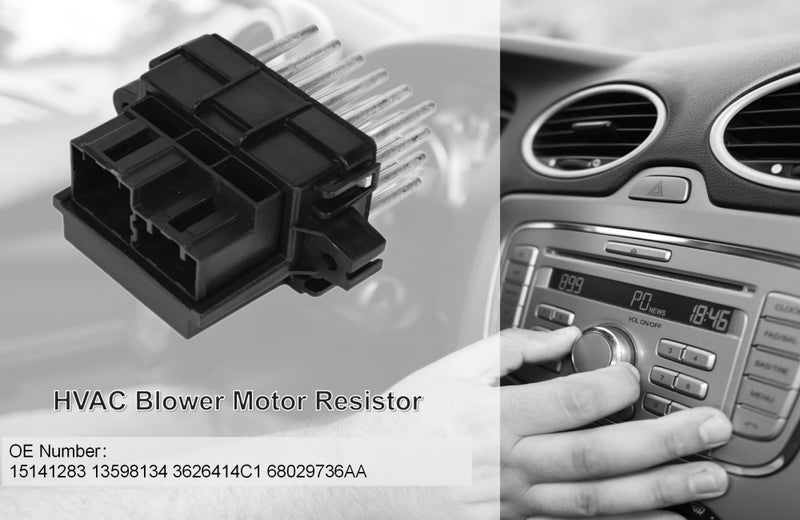 PANNUOSCS Blower Motor Resistor Compatible With Select 2007-2013 Chevy Silverado Suburban Tahoe Camaro Equinox/Gmc Sierra Yukon/Buick/Cadillac/Dodge/Chrysler/Opel Replace#15141283 13598134 - Image 4