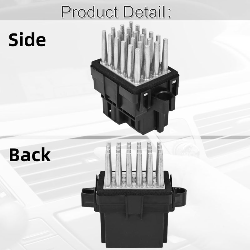 PANNUOSCS Blower Motor Resistor Compatible With Select 2007-2013 Chevy Silverado Suburban Tahoe Camaro Equinox/Gmc Sierra Yukon/Buick/Cadillac/Dodge/Chrysler/Opel Replace#15141283 13598134 - Image 3