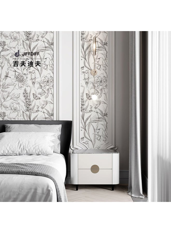 JiffDiff Jifudifu Vintage Self-adhesive Waterproof Moisture-proof Sofa Background Wall Decoration Wallpaper Renovation Peel-and-stick Wallpaper - Image 2
