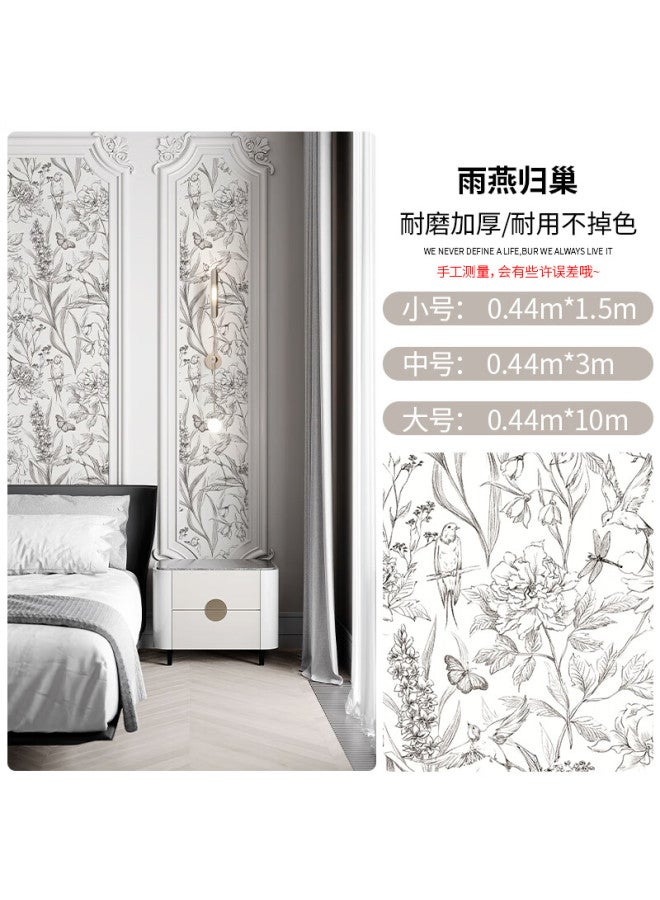 JiffDiff Jifudifu Vintage Self-adhesive Waterproof Moisture-proof Sofa Background Wall Decoration Wallpaper Renovation Peel-and-stick Wallpaper - Image 3