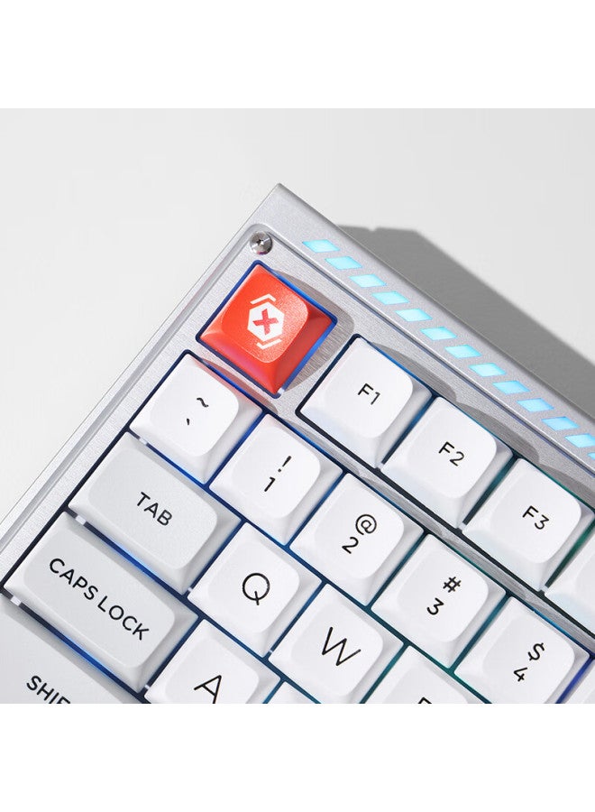 Nubia Red Magic Gk001j Silver Wing Edition 100-key Wired/wireless/bluetooth Triple Mode Customizable Mechanical Gaming Keyboard With Ttc Flame Snow Switches And Personalized Screen Display - Image 2