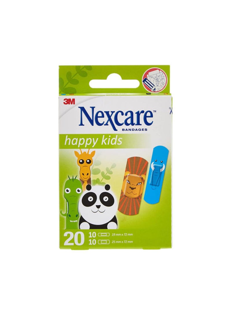 3M Happy Kids Tattoo Bandages – Assorted Size – 20 Bandages ( 3 packs) 