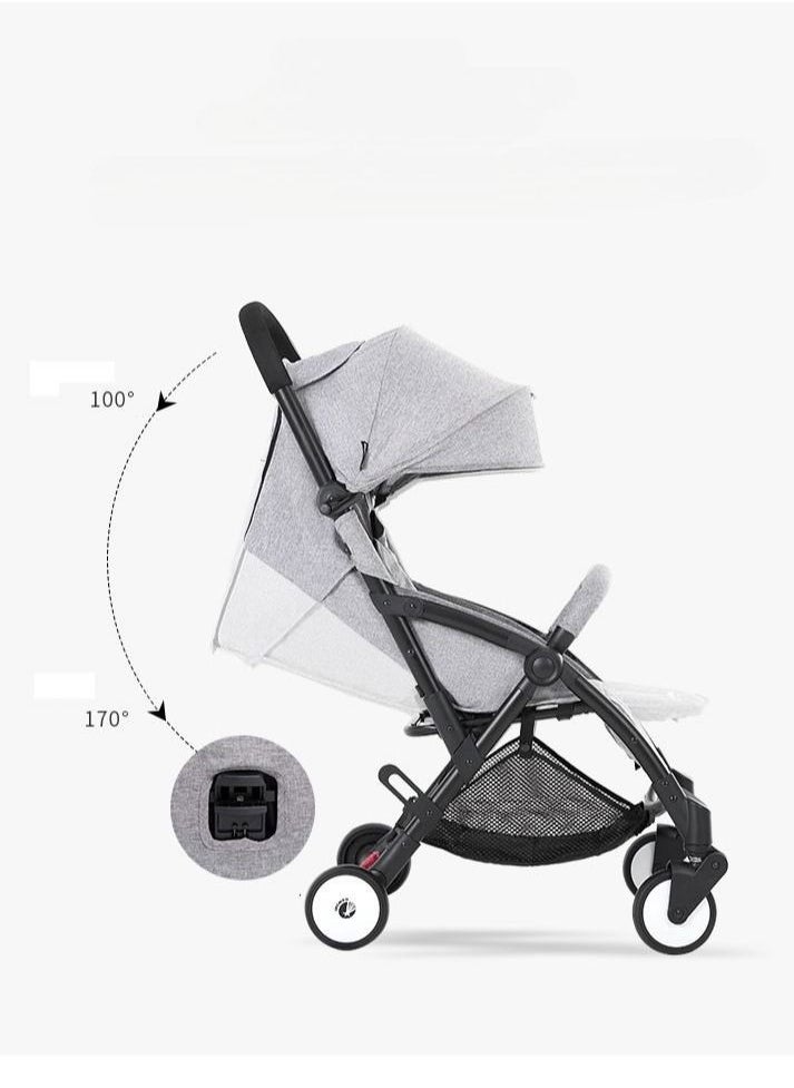 Generic Baby Portable Stroller Adjustable Baby Single Stroller With Storage Basket, Easy To Fold, and Compact Design  - Image 5