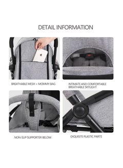 Generic Baby Portable Stroller Adjustable Baby Single Stroller With Storage Basket, Easy To Fold, and Compact Design  - Image 2