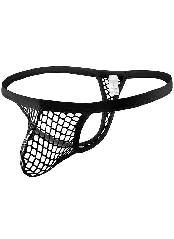 Generic Men's Breathable Underwear Fishnet G-String Thong T-Back  - Image 1