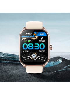 AOLON Curve Smart Watch for Men Women (Answer/Make Call), 2.01" Fitness Tracker with 120+ Sport Modes Heart Rate Sleep Blood Oxygen Monitor, IP68 Waterproof Fitness Watch for Android iOS (GOLD)  - Image 1