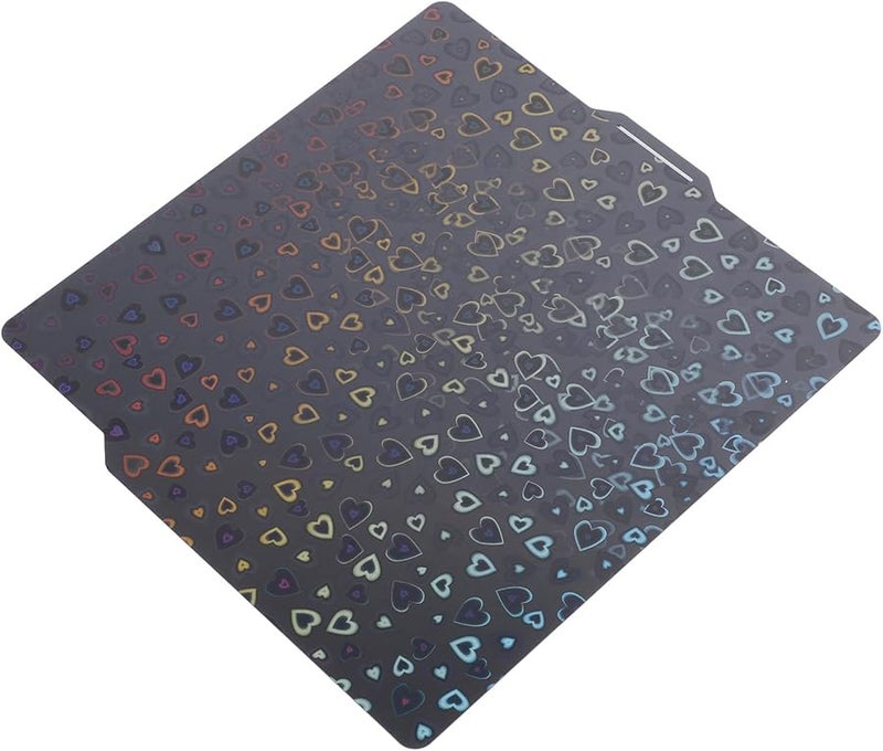 PEH Heart Water Drop Pattern 3D Printer Flexible Sheet 11x11 Inch Heated Bed For Easy Model Removal - Image 4