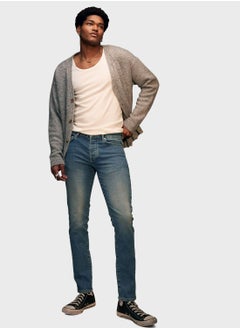 TOPMAN Mid Wash Slim Fit Jeans  - Image 1