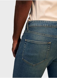 TOPMAN Mid Wash Slim Fit Jeans  - Image 3