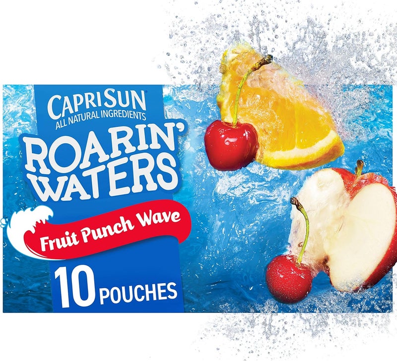 Capri-Sun Capri Sun Roarin' Waters Fruit Punch - Ready-to-Drink Juice Pouches (10 Count) - Image 1