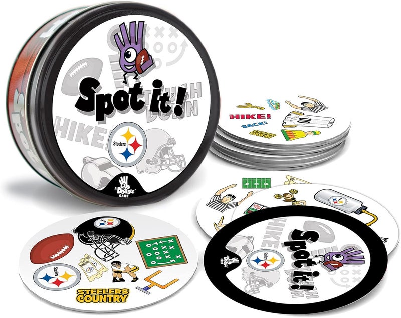 Master Pieces NFL Spot It! Pittsburgh Steelers Edition, Multi, One Size (41754), 84 months to 1200 months - Image 3