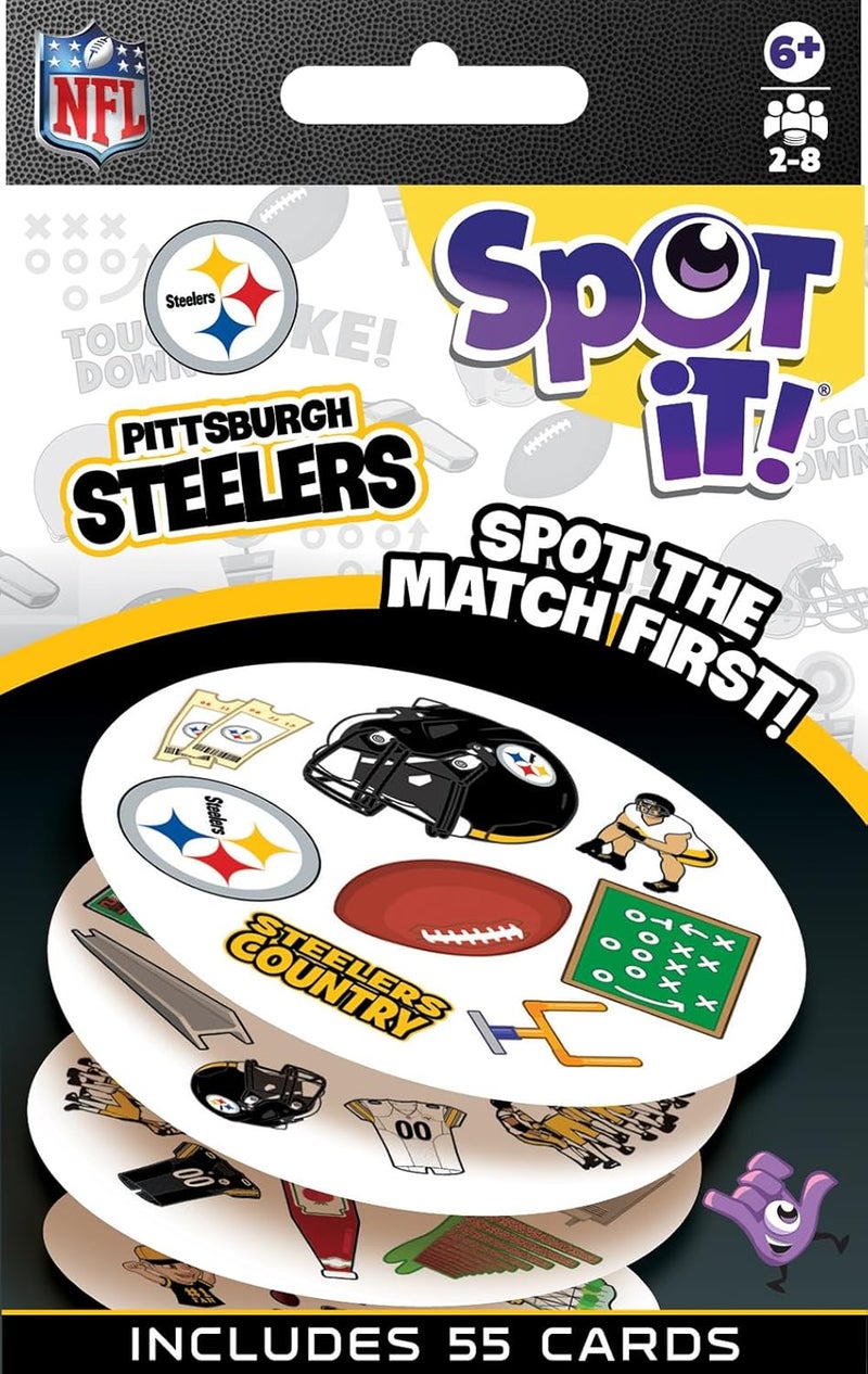 Master Pieces NFL Spot It! Pittsburgh Steelers Edition, Multi, One Size (41754), 84 months to 1200 months - Image 1